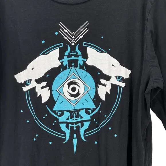 Destiny 2 Men's Shirt A Frightening Power Braytech Werewolf Rewards XL Long Game